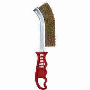 Plastic Handle Brass Coated Wire Brush(JEFBRPBC03) Plastic Handle Brass Coated Wire Brush(JEFBRPBC03)