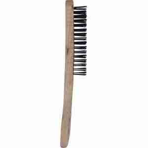 Wooden Handle Mild Steel Wire Brush(JEFBRWCS01)