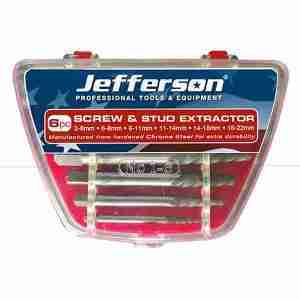 6 Piece Alloy Steel Stud Extractor(JEFSCREX06) 6 Piece Alloy Steel Stud Extractor(JEFSCREX06)