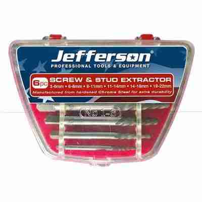6 Piece Alloy Steel Stud Extractor(JEFSCREX06) 6 Piece Alloy Steel Stud Extractor(JEFSCREX06)