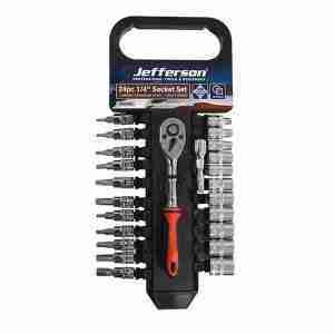 24 Piece 1/4" Socket Set(JEFSOC009)