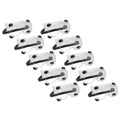 Worksafe Standard Goggles, Indirect Vent - Pack of 10 Worksafe Standard Goggles, Indirect Vent - Pack of 10