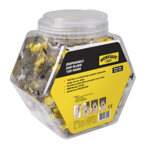 Worksafe Disposable Ear Plugs - 100 Pairs Worksafe Disposable Ear Plugs - 100 Pairs