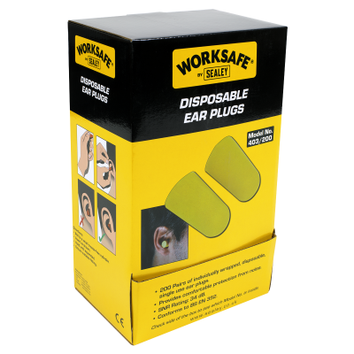 Worksafe Disposable Ear Plugs - 200 Pairs Worksafe Disposable Ear Plugs - 200 Pairs