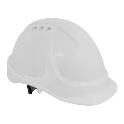 Worksafe Vented Safety Helmet - White Worksafe Vented Safety Helmet - White
