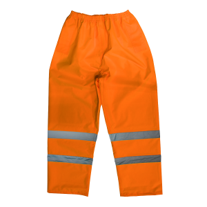 Worksafe Hi-Vis Orange Waterproof Trousers - X-Large Worksafe Hi-Vis Orange Waterproof Trousers - X-Large