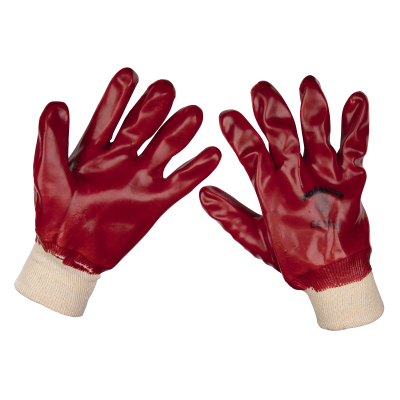 Worksafe PVC Knit Wrist Gloves, Large - Pair Worksafe PVC Knit Wrist Gloves, Large - Pair