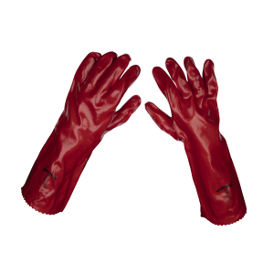Worksafe PVC Gauntlets 450mm, Red - Pack of 12 Pairs Worksafe PVC Gauntlets 450mm, Red - Pack of 12 Pairs
