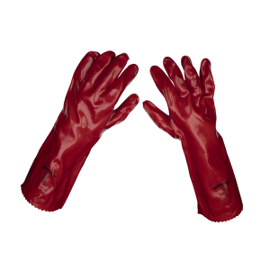Worksafe PVC Gauntlets 450mm, Red - Pair Worksafe PVC Gauntlets 450mm, Red - Pair
