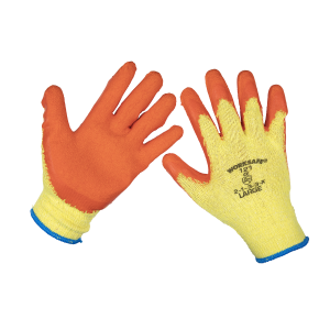 Worksafe Super Grip Knitted Gloves with Latex Palm, Large - Pack of 12 Pairs Worksafe Super Grip Knitted Gloves with Latex Palm, Large - Pack of 12 Pairs