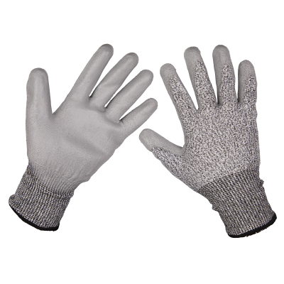 Worksafe Anti-Cut PU Gloves (Cut Level C), Large - Pair Worksafe Anti-Cut PU Gloves (Cut Level C), Large - Pair