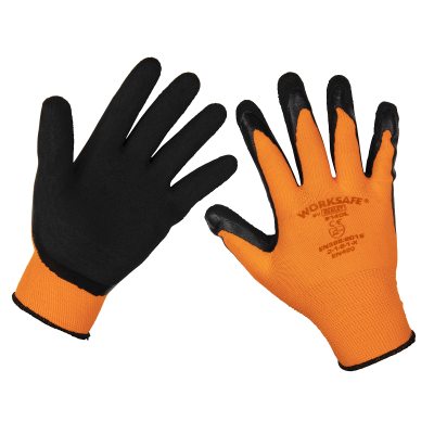 Worksafe Foam Latex Gloves, Large - Pair Worksafe Foam Latex Gloves, Large - Pair