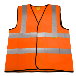 Worksafe Hi-Vis Orange Waistcoat - Large Worksafe Hi-Vis Orange Waistcoat - Large