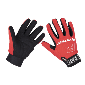 Premier Mechanic's Gloves Padded Palm - Large Pair Premier Mechanic's Gloves Padded Palm - Large Pair