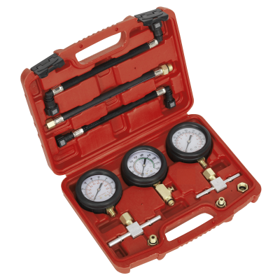 Motorcycle Compression & Fuel Pressure Gauge Set 3pc Motorcycle Compression & Fuel Pressure Gauge Set 3pc