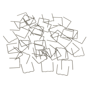 Flat Staple 0.8mm - Pack of 100 Flat Staple 0.8mm - Pack of 100