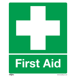 Worksafe First Aid Safety Sign - Rigid Plastic Worksafe First Aid Safety Sign - Rigid Plastic