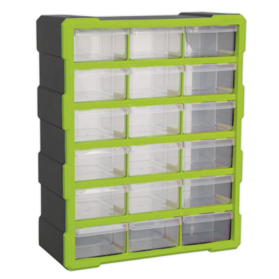 Cabinet Box 18 Drawer - Green/Black Cabinet Box 18 Drawer - Green/Black
